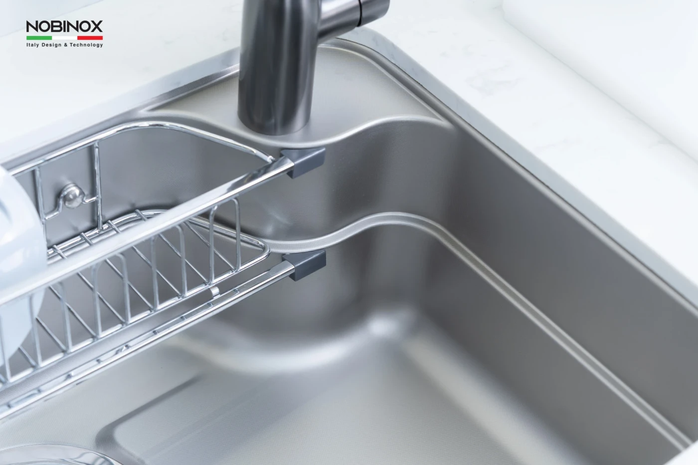 Ảnh CHẬU RỬA BÁT 1 HỐ NOBINOX ARVO B275 7