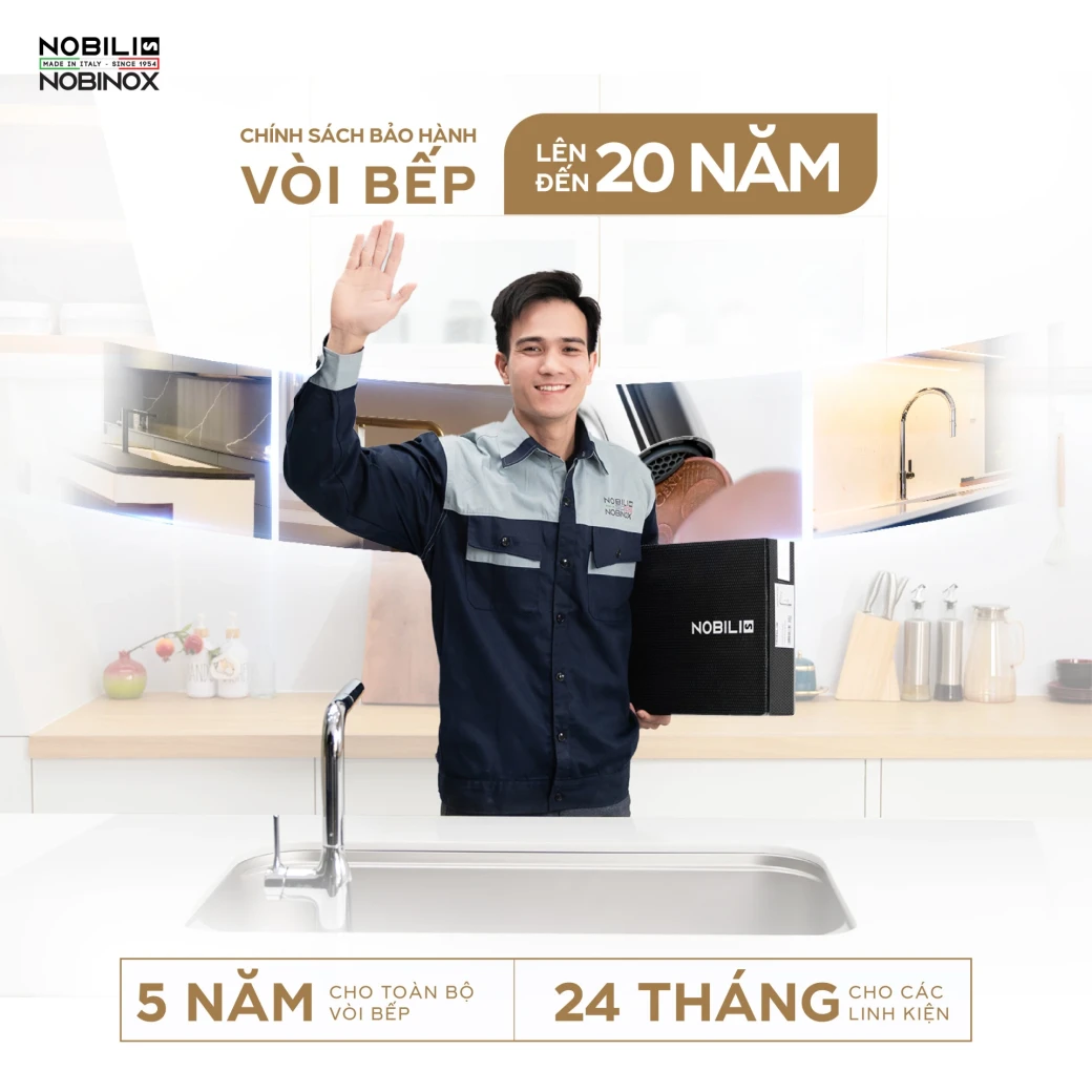 Lý do nên chọn vòi rửa bát dây rút NOBILI FLAG NB205