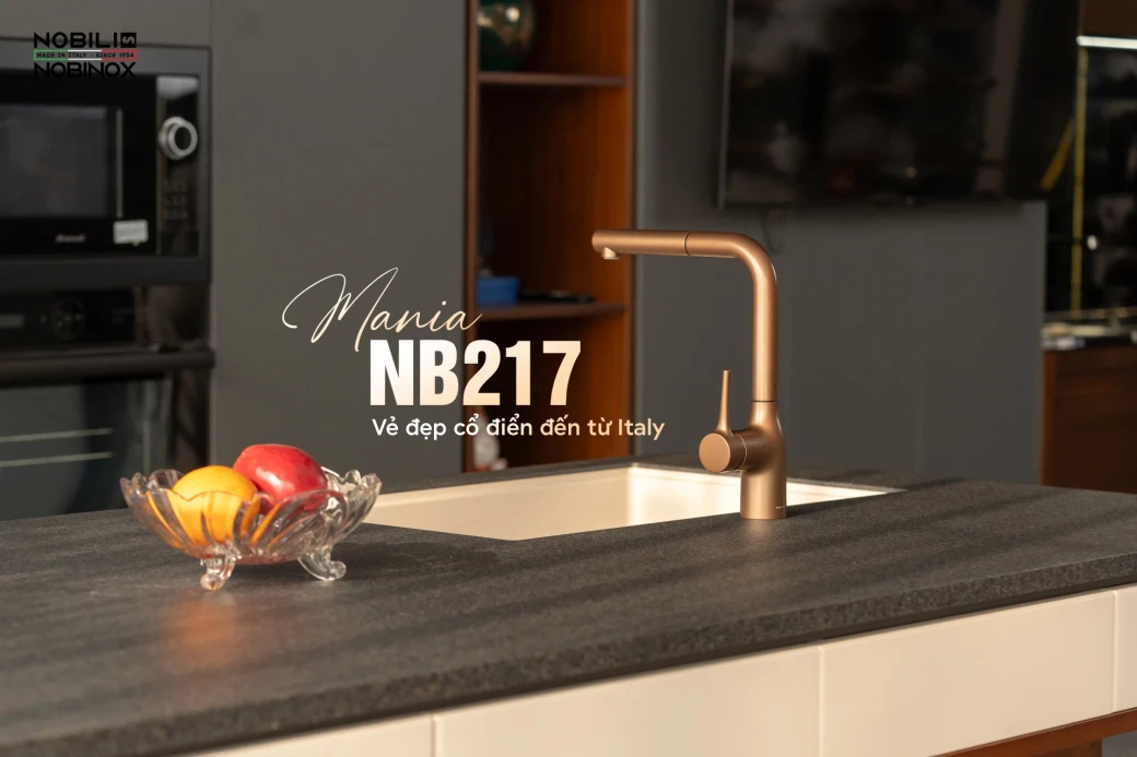 Thông tin sản phẩm vòi rửa bát dây rút NOBILI MANIA NB217B