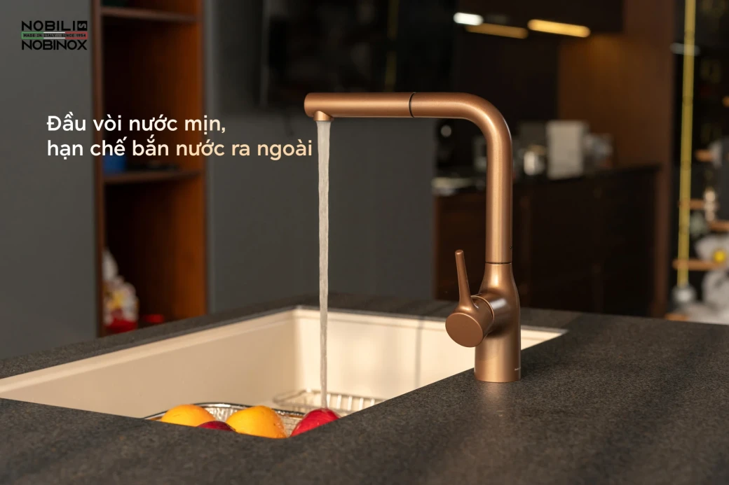 Điểm nổi bật của vòi rửa bát dây rút NOBILI MANIA NB217B