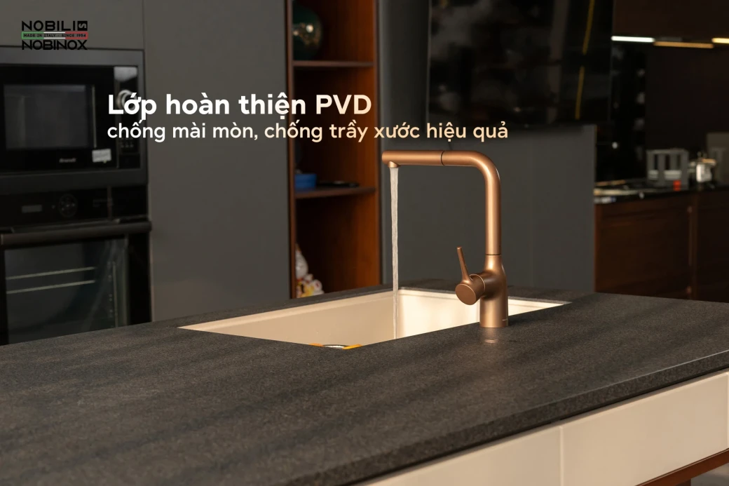 Điểm nổi bật của vòi rửa bát dây rút NOBILI MANIA NB217B