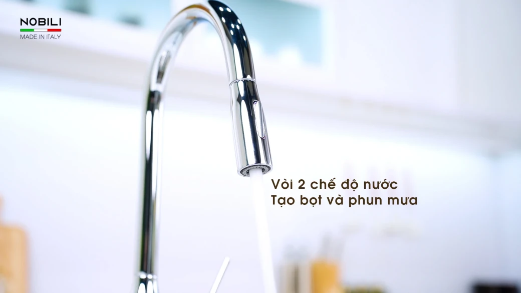 Điểm nổi bật của vòi rửa bát dây rút NOBILI MANIA NB305C