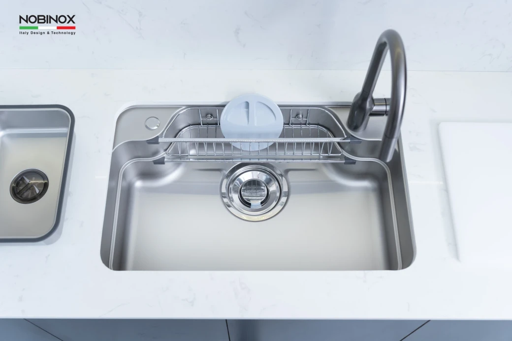 chậu rửa bát 1 hố NOBINOX LIRA NJ588D