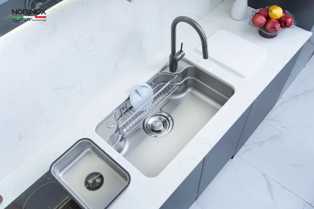 chậu rửa bát 1 hố NOBINOX LIRA NJ588D