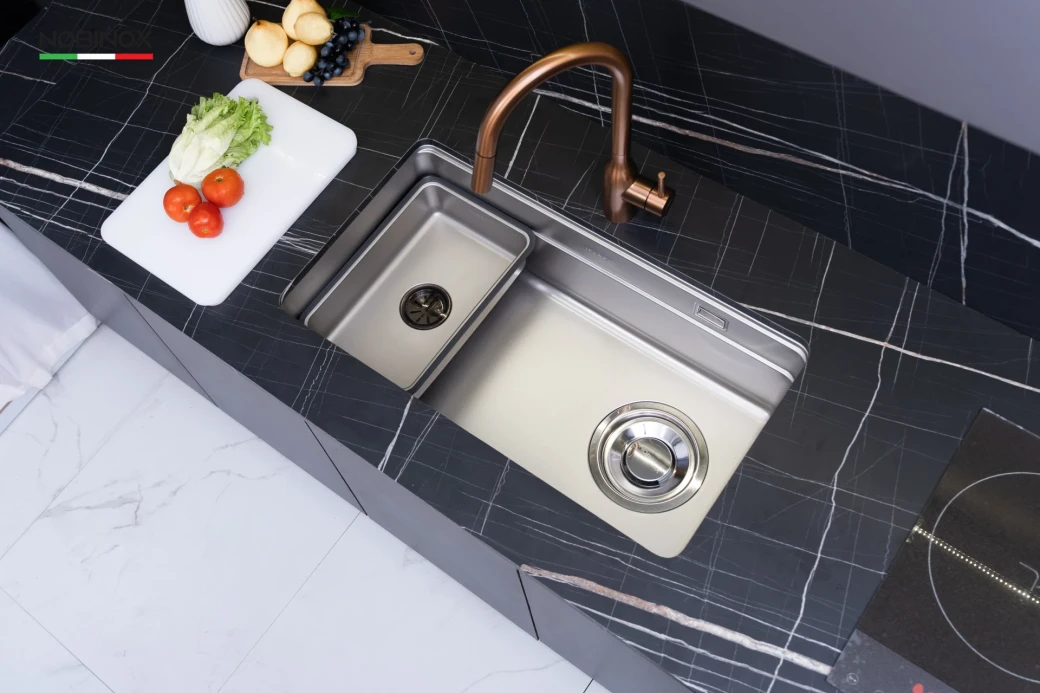 CHẬU RỬA BÁT 1 HỐ NOBINOX ARVO V676... - image 1