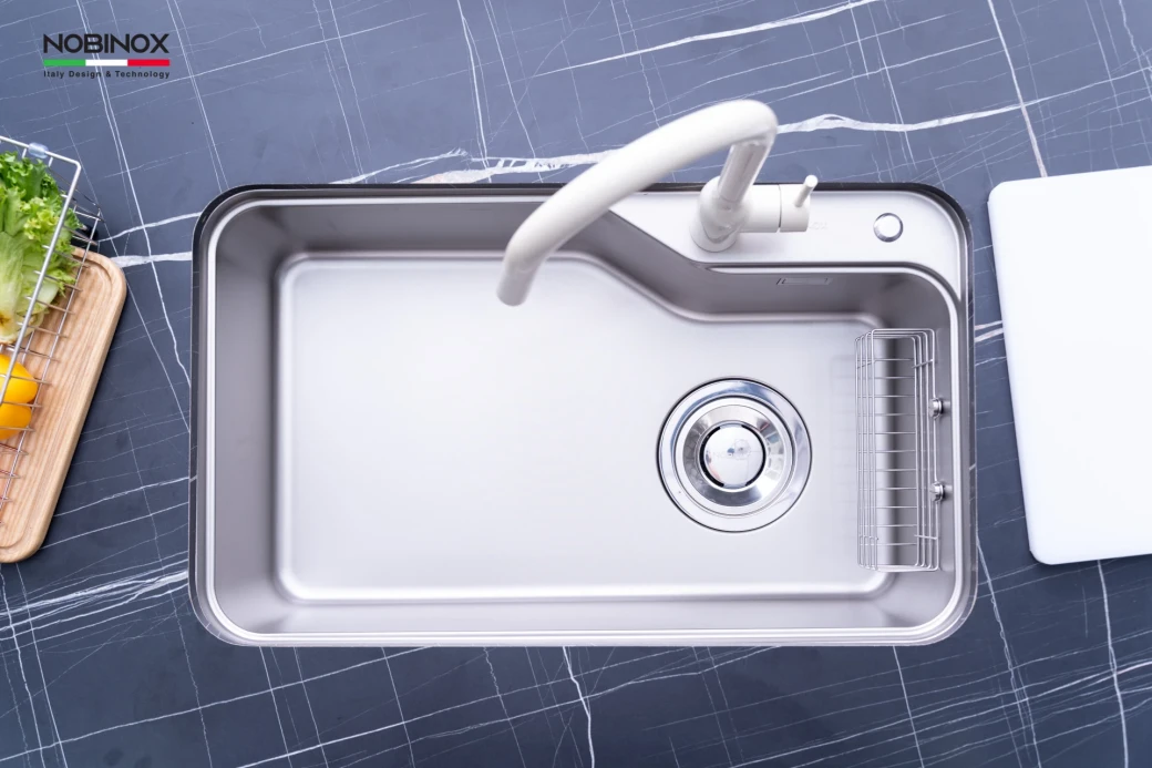Chậu rửa bát 1 hố NOBINOX NOVA A182HQ