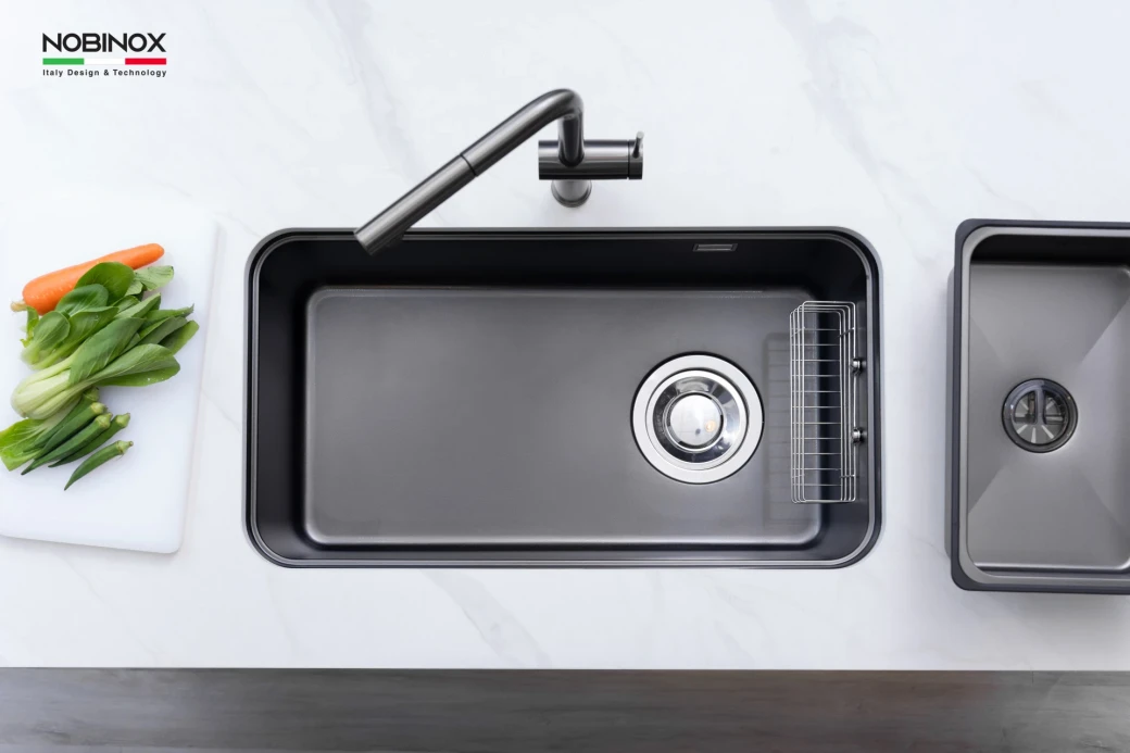 CHẬU RỬA BÁT 1 HỐ NOBINOX MONO VA206B... - image 1