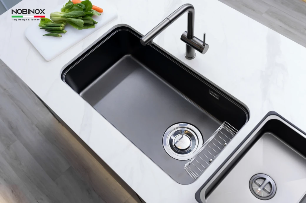 CHẬU RỬA BÁT 1 HỐ NOBINOX MONO VA206B... - image 2