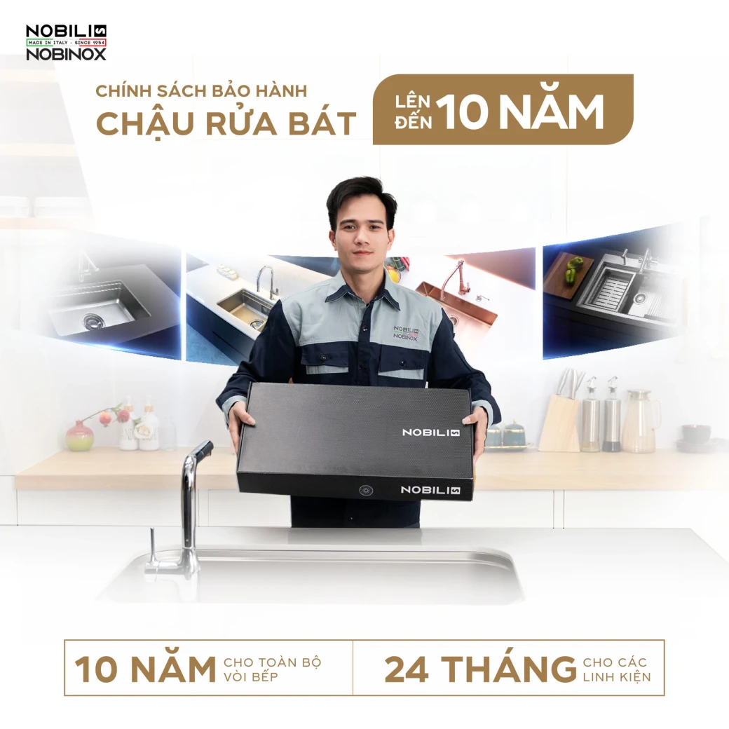 Lý do nên chọn chậu rửa bát 1 hố NOBINOX LIKEN NL724D