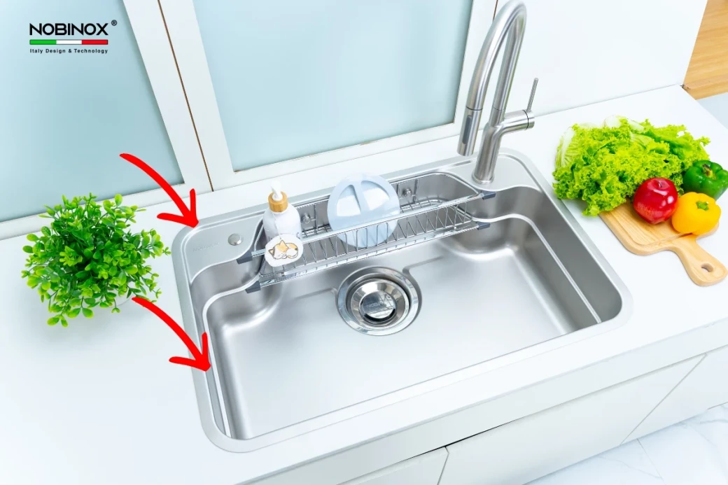 Chậu rửa bát inox 304 có hút nam châm không