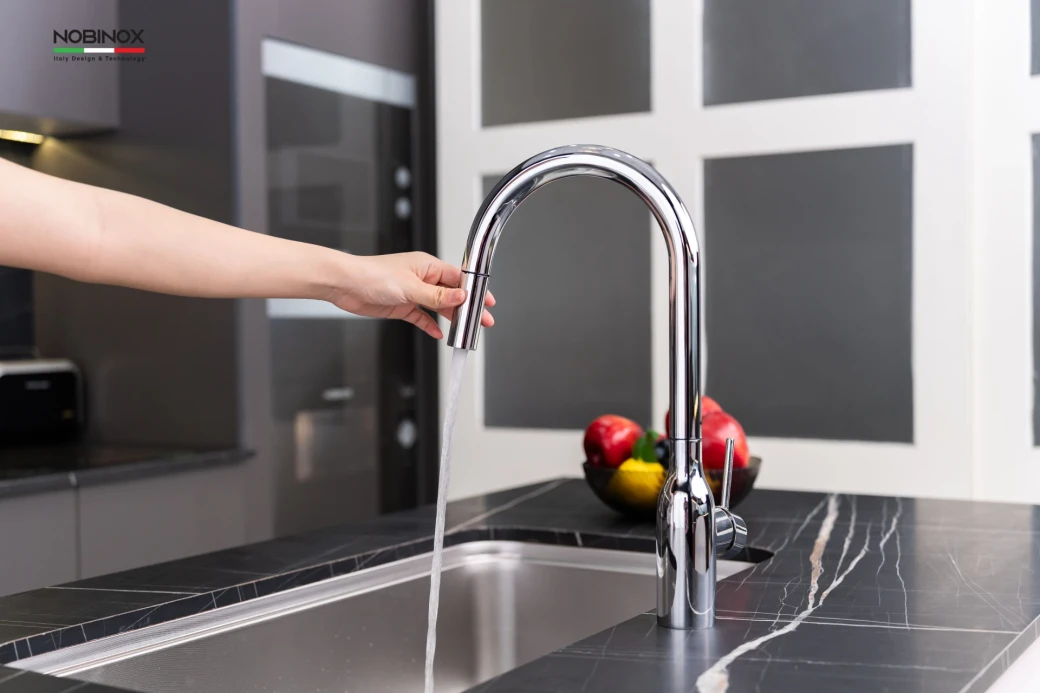 VÒI RỬA BÁT DÂY RÚT NOBINOX AQUA NX660N... - image 2