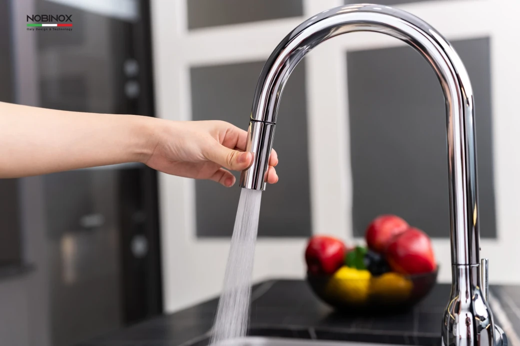 VÒI RỬA BÁT DÂY RÚT NOBINOX AQUA NX660N... - image 1