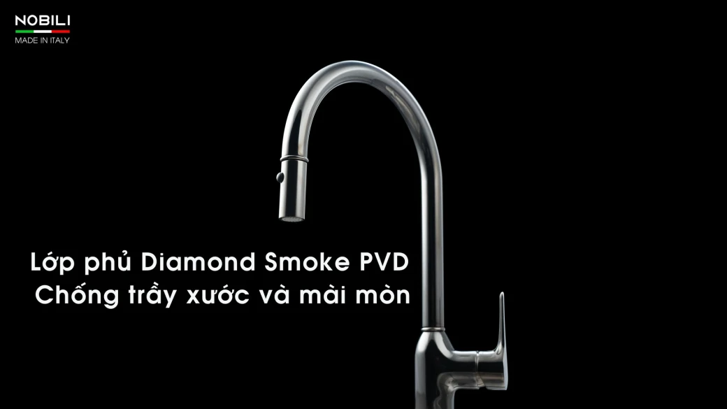 Điểm nổi bật vòi rửa bát dây rút NOBILI RING NB130LTB