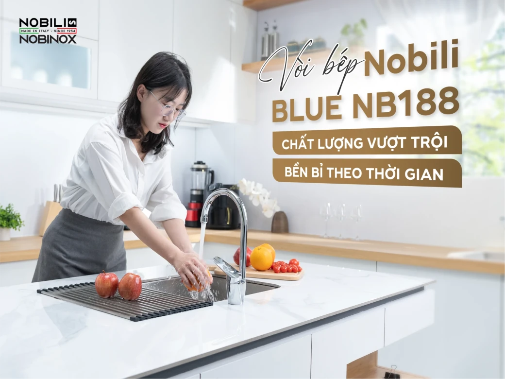 Vòi rửa bát cần cứng NOBILI BLUES NB188... - image 1