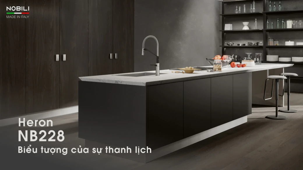 Vòi rửa bát cần mềm NOBILI HERON NB228... - image 1