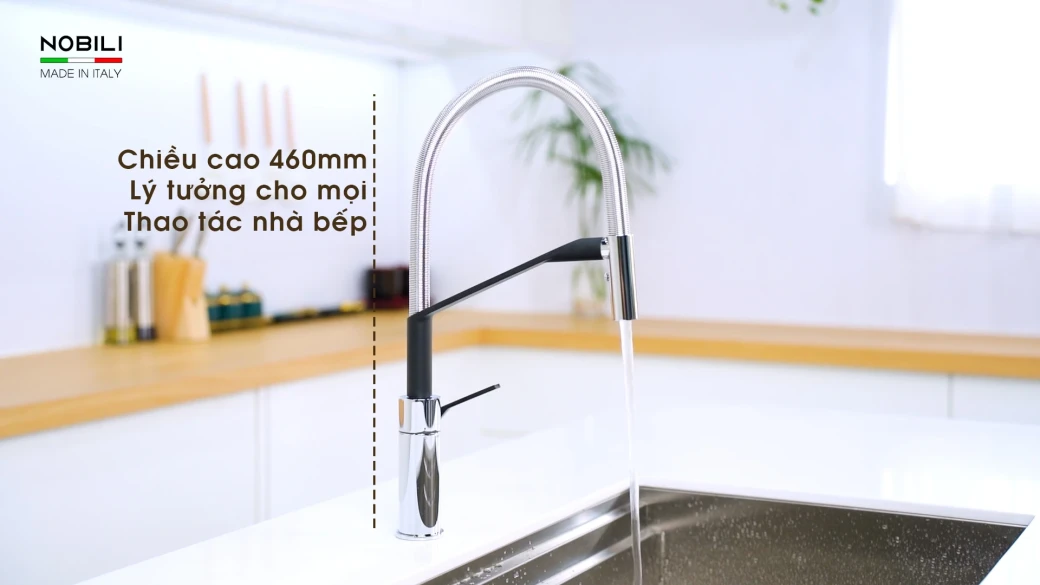Vòi rửa bát cần mềm NOBILI HERON NB228... - image 3