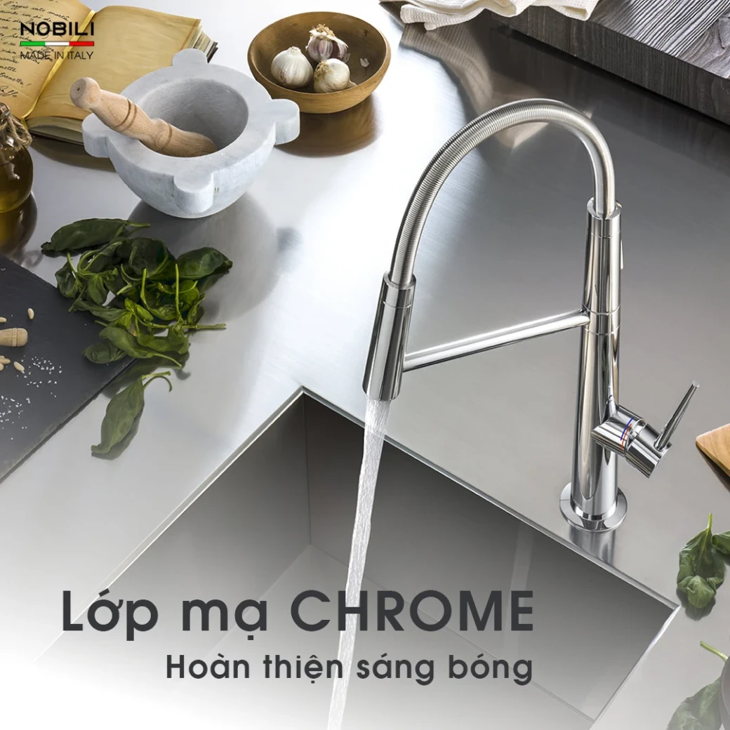 Công nghệ sản xuất Vòi rửa bát cần mềm NOBILI LEVANTE NB303