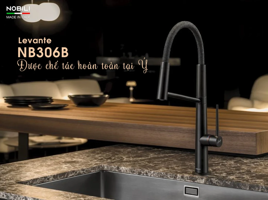 Thông tin sản phẩm vòi rửa bát cần mềm NOBILI LEVANTE NB306B