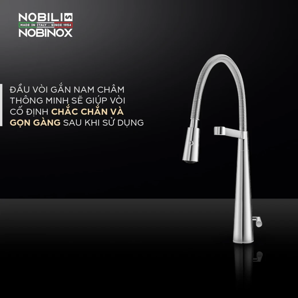 Vòi rửa bát cần mềm NOBILI LIKID NB880... - image 7