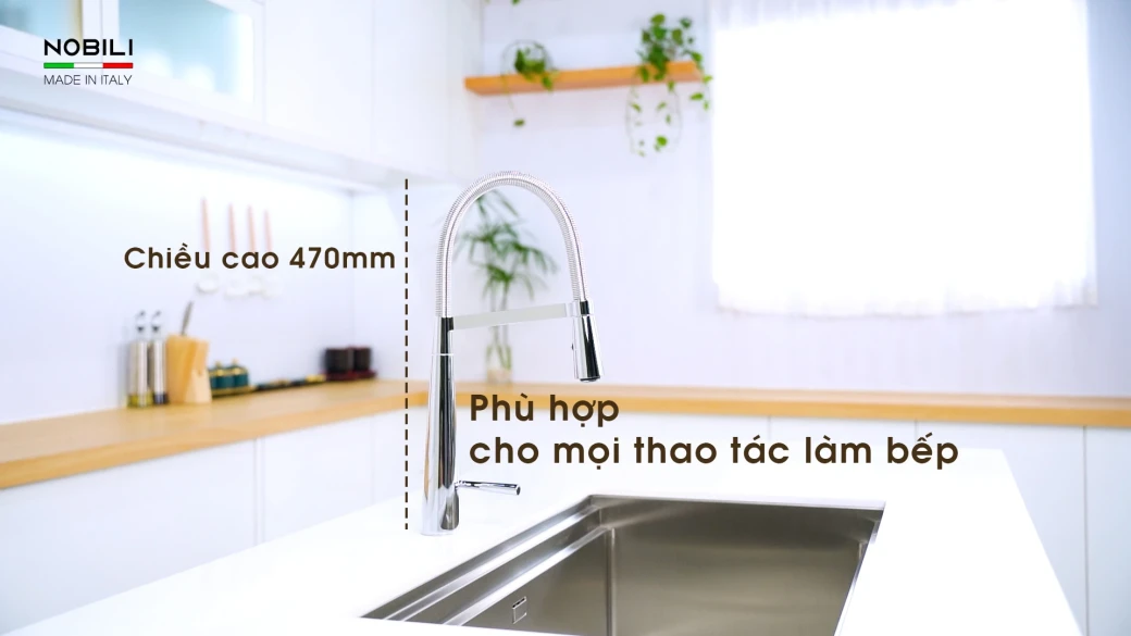 Vòi rửa bát cần mềm NOBILI LIKID NB880... - image 5