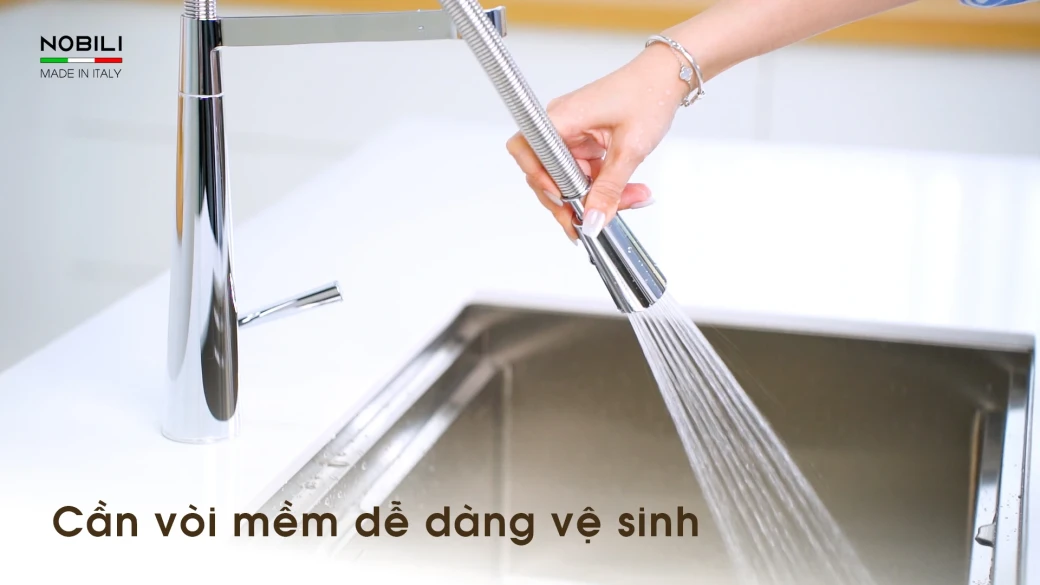 Vòi rửa bát cần mềm NOBILI LIKID NB880... - image 3