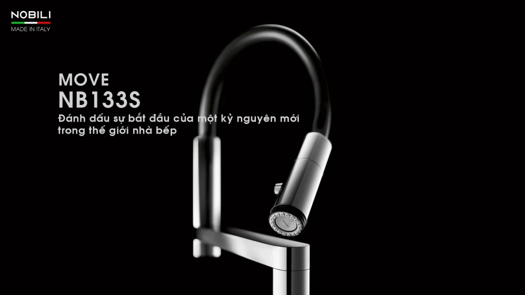 Vòi rửa bát cần mềm NOBILI MOVE NB133S... - image 1