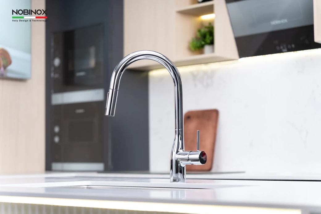 Vòi rửa bát dây rút Nobinox JAPA NX998