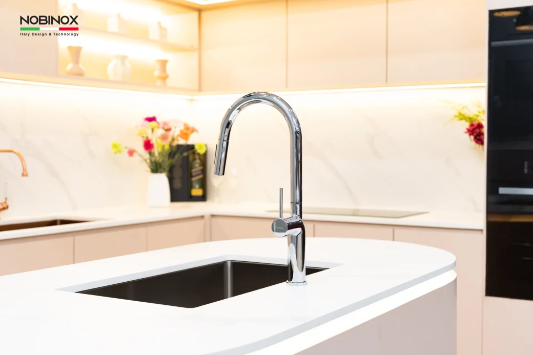 vòi rửa bát dây rút NOBINOX ADORA NX990