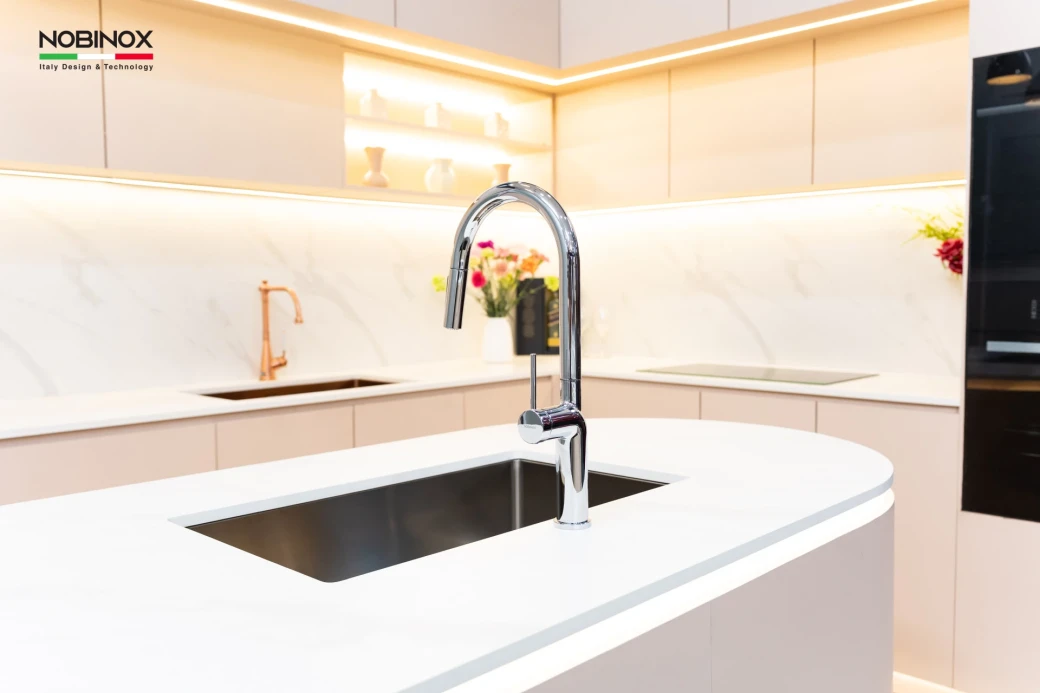 vòi rửa bát dây rút NOBINOX ADORA NX990