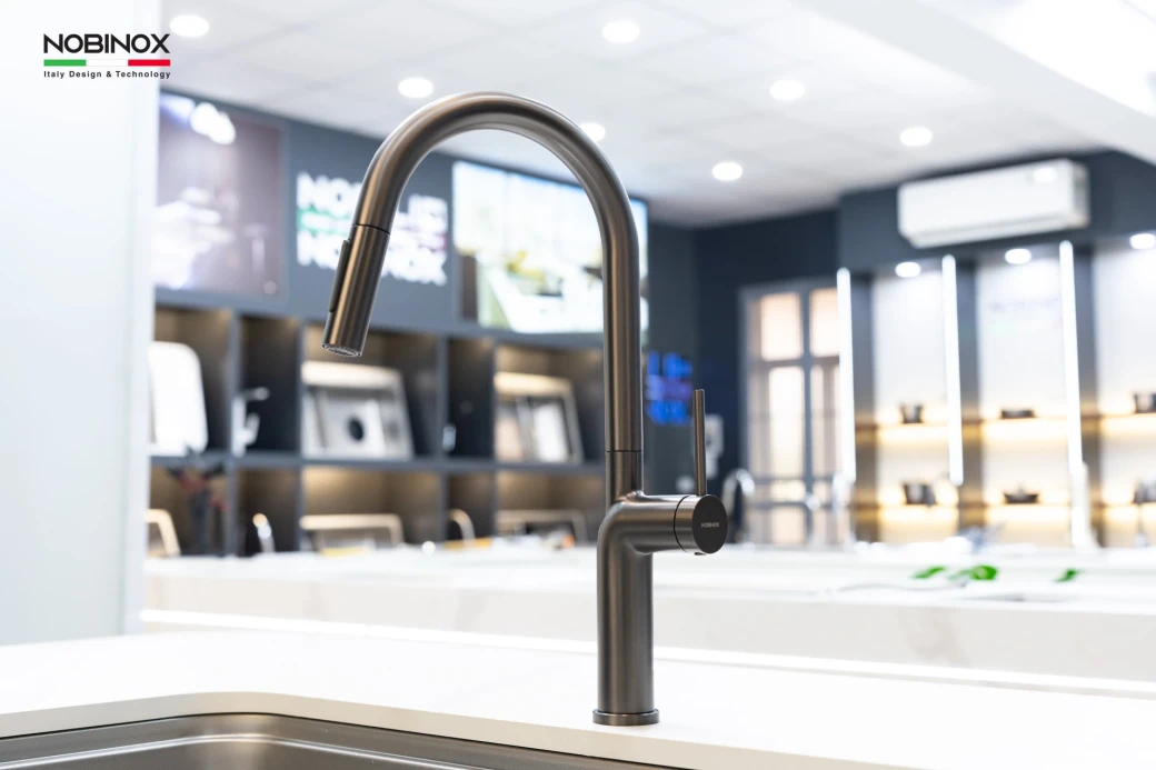 Vòi rửa bát dây rút NOBINOX ADORA NX991