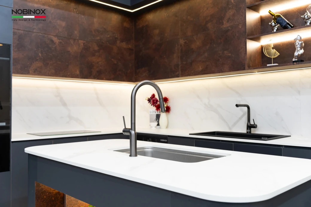 Vòi rửa bát dây rút NOBINOX ADORA NX991