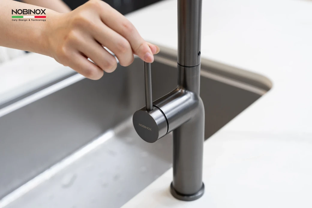 Vòi rửa bát dây rút NOBINOX ADORA NX991