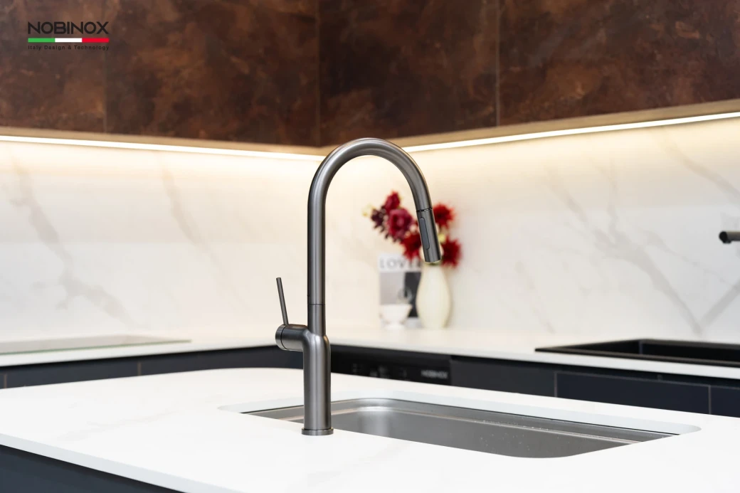 Vòi rửa bát dây rút NOBINOX ADORA NX991