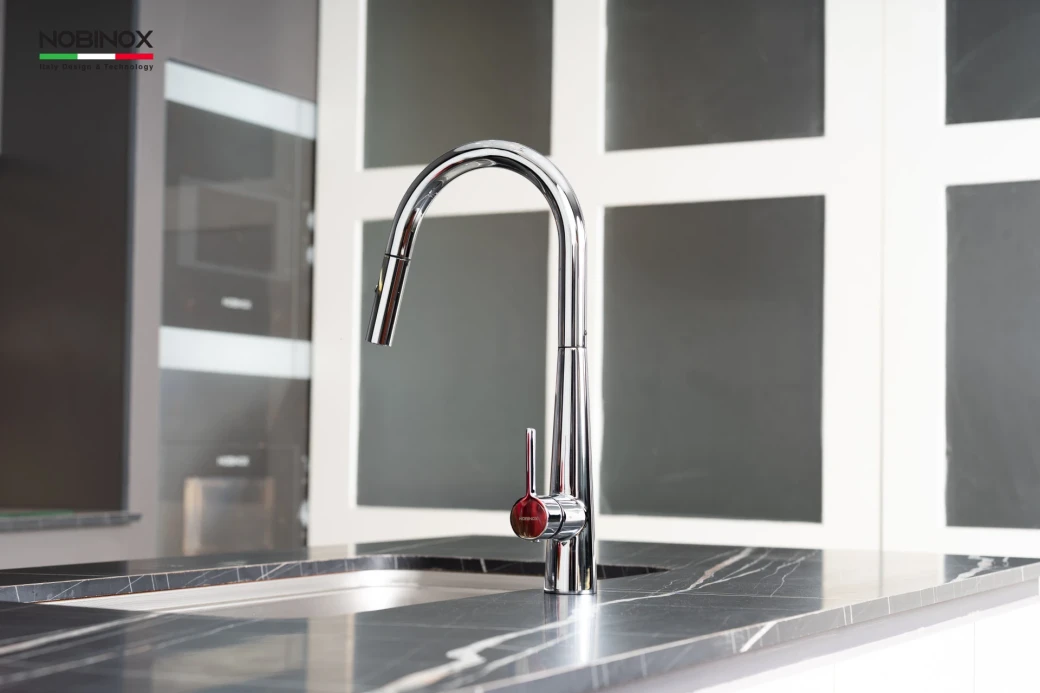 Vòi rửa bát inox 304 Nobinox Winto NX500