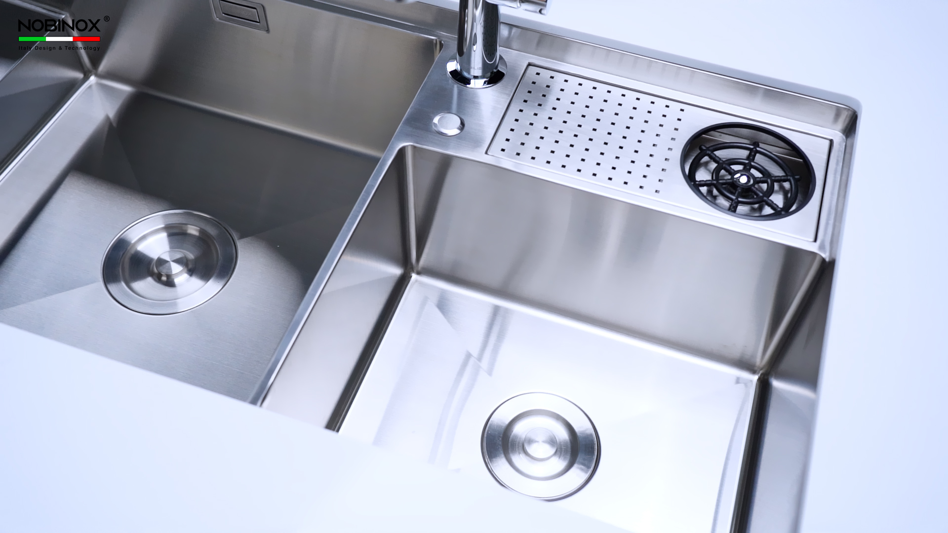 Ảnh CHẬU RỬA BÁT 2 HỐ NOBINOX RAZIA NJ577 8