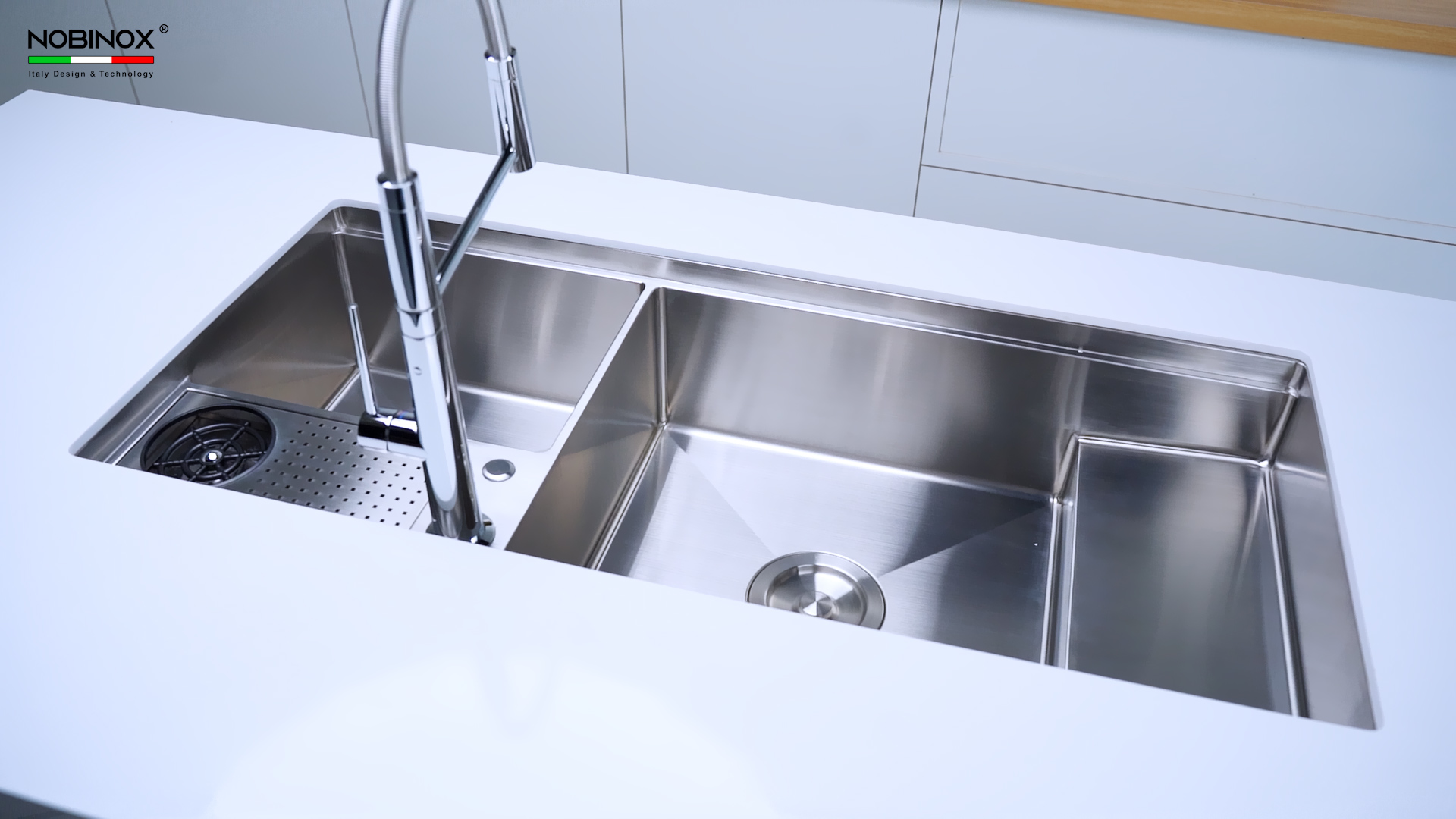 Ảnh CHẬU RỬA BÁT 2 HỐ NOBINOX RAZIA NJ577 7