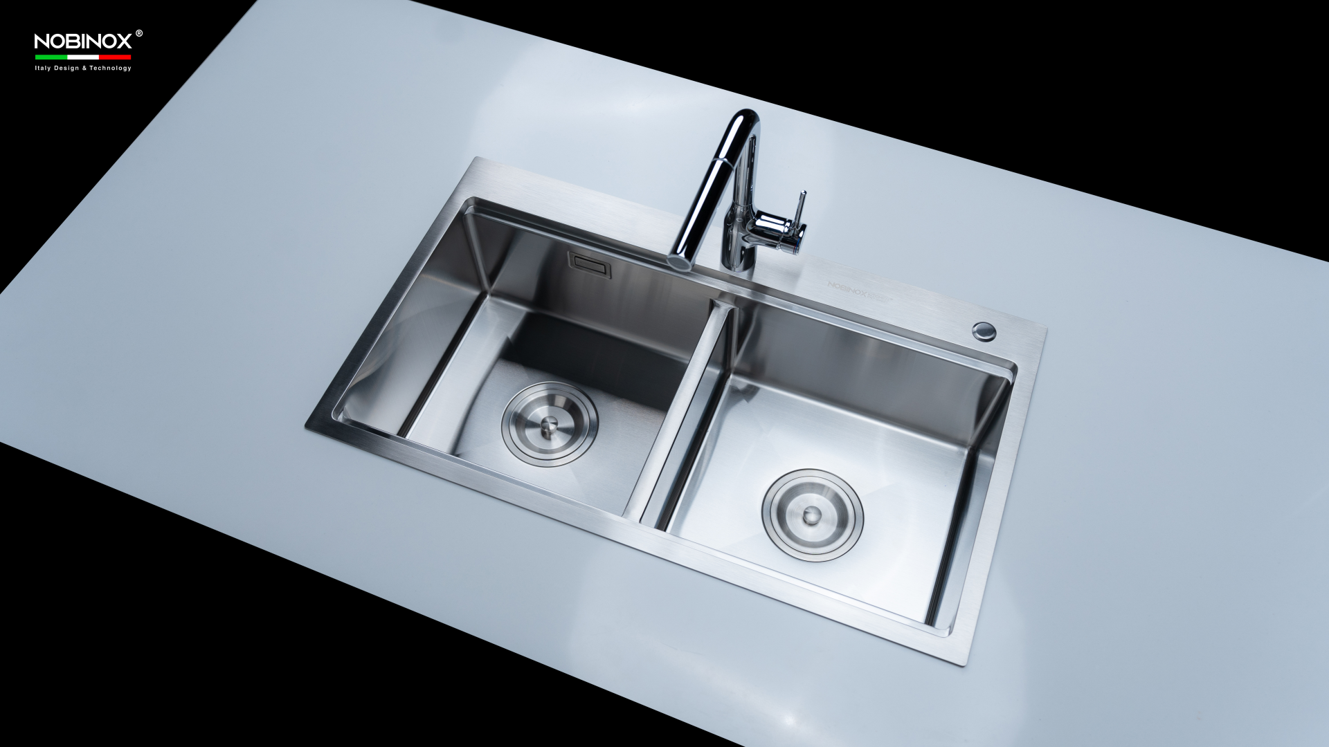 Ảnh CHẬU RỬA BÁT 2 HỐ NOBINOX LIKEN NL785 6