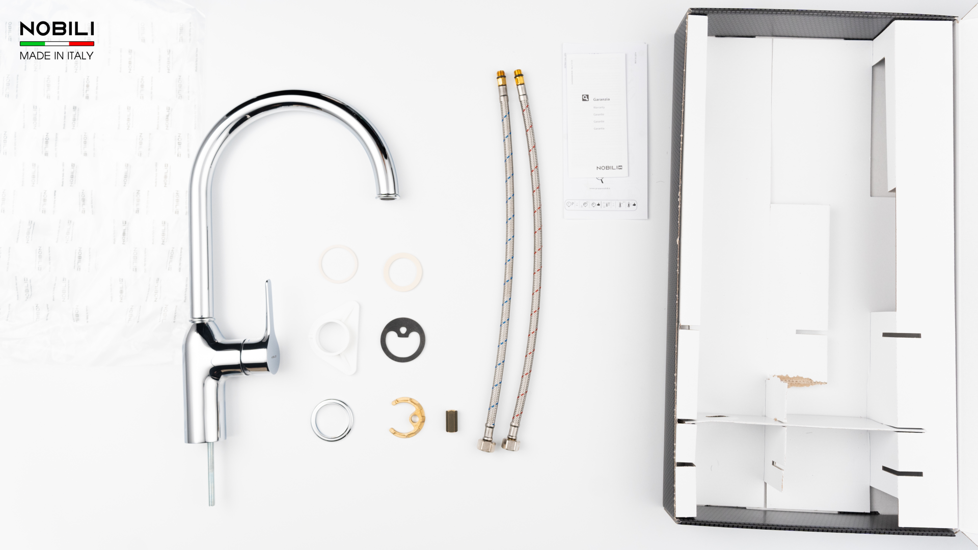 Ảnh VÒI RỬA BÁT CẦN CỨNG NOBILI RING NB132 29