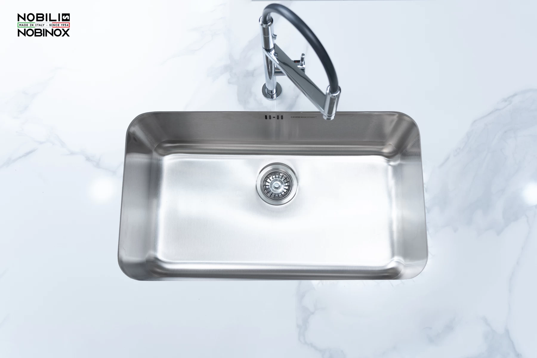 Ảnh CHẬU RỬA BÁT 1 HỐ NOBINOX PURA NT622U 12