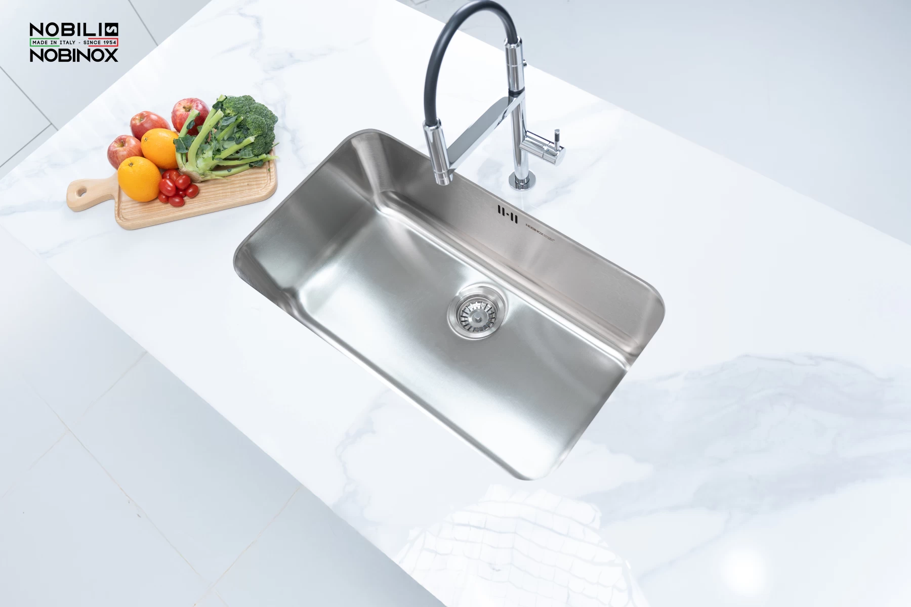 Ảnh CHẬU RỬA BÁT 1 HỐ NOBINOX PURA NT622U 22