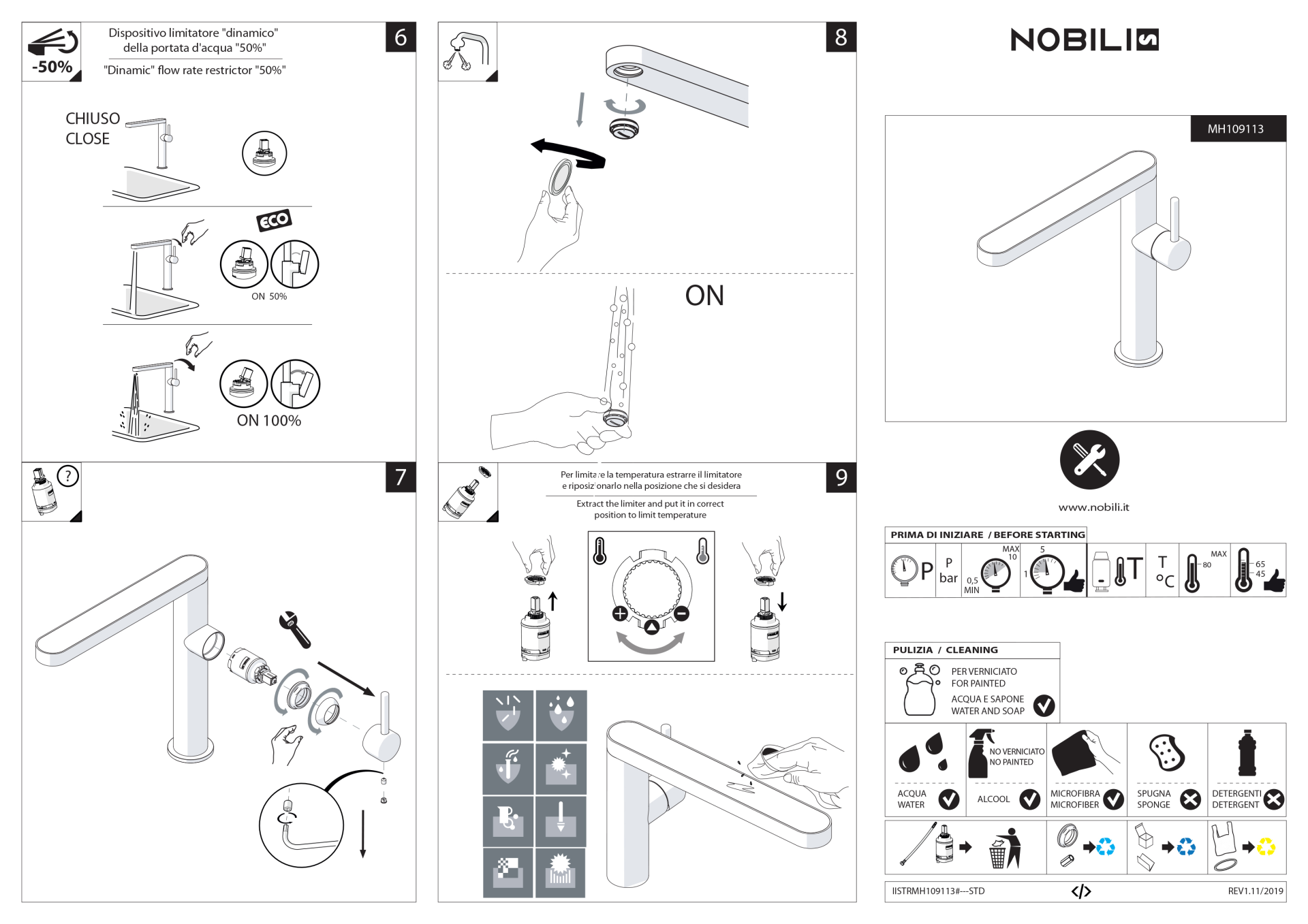 Ảnh VÒI RỬA BÁT NOBILI MATCH NB219R 17