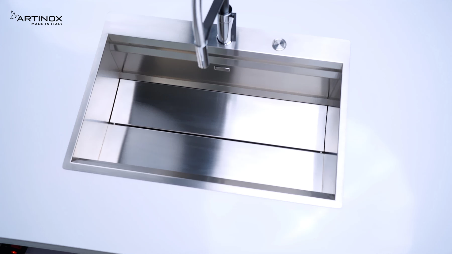 CHẬU RỬA BÁT 1 HỐ ARTINOX MOSE NA808 - hover