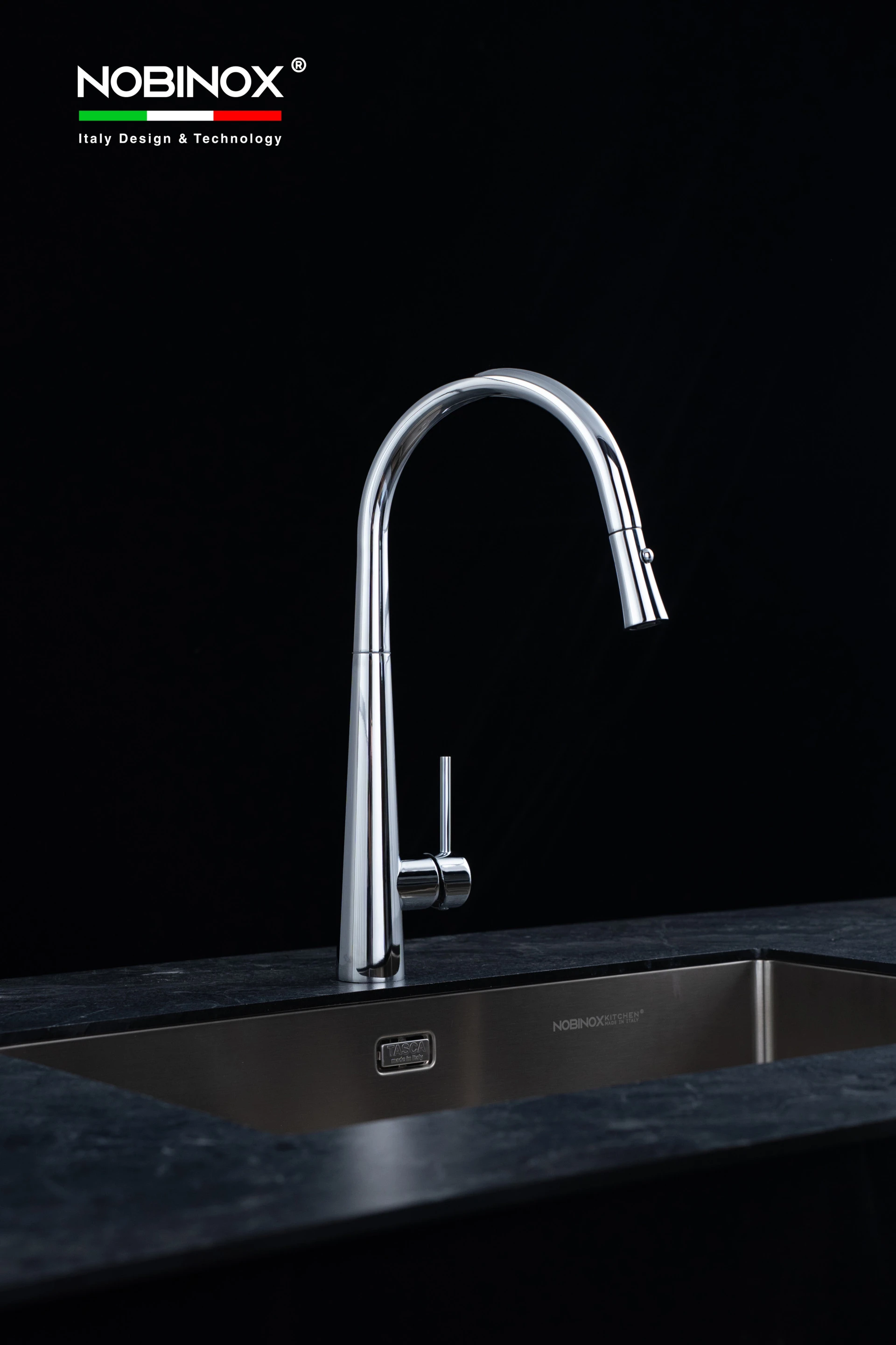 Ảnh VÒI RỬA BÁT DÂY RÚT NOBINOX LOTUS 640  10