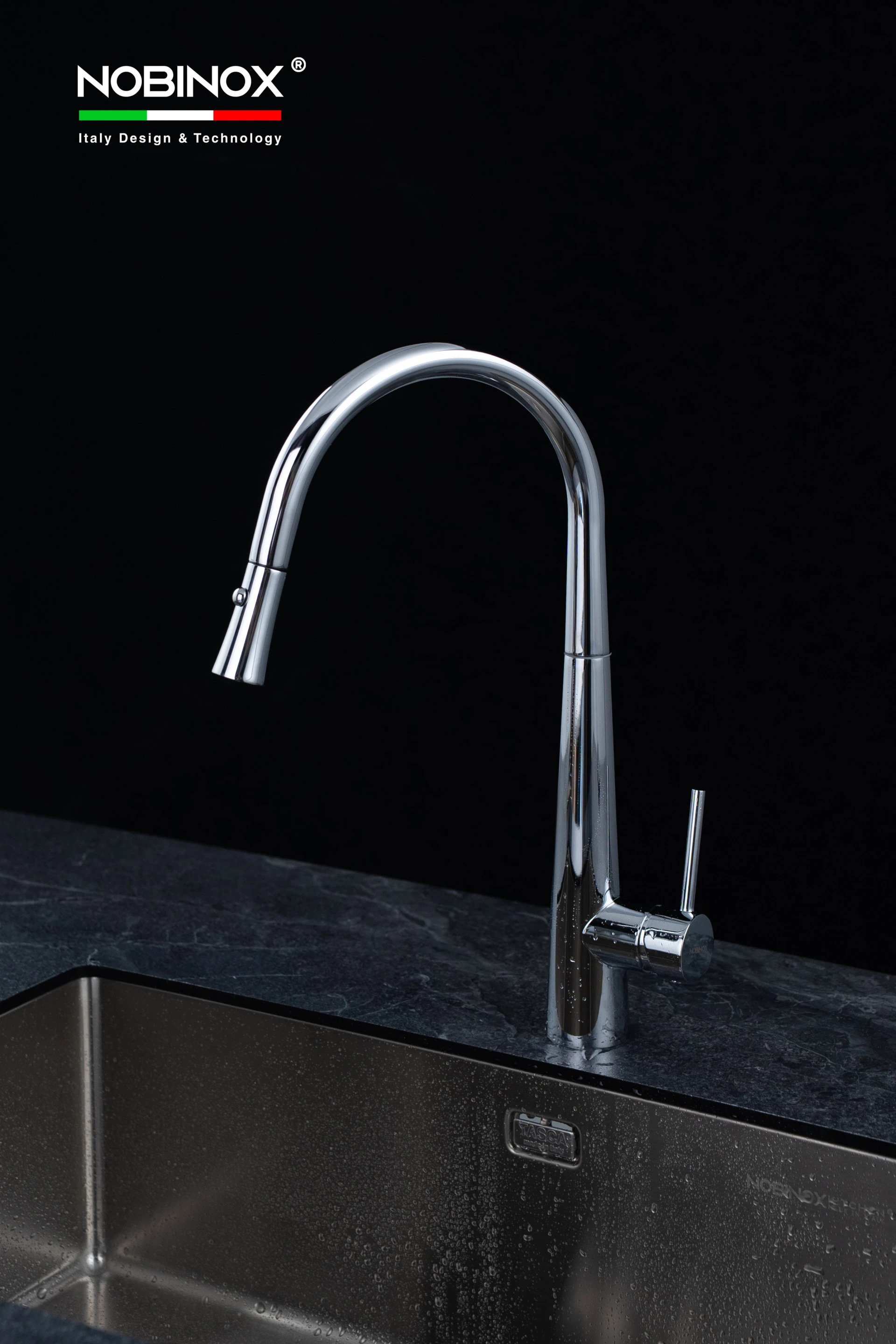 Ảnh VÒI RỬA BÁT DÂY RÚT NOBINOX LOTUS 640  17