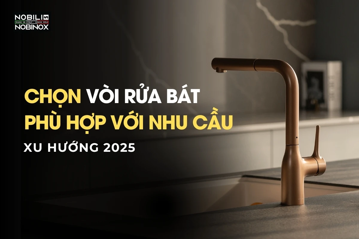 Cách chọn vòi rửa bát phù hợp với nhu cầu sử dụng [2025]