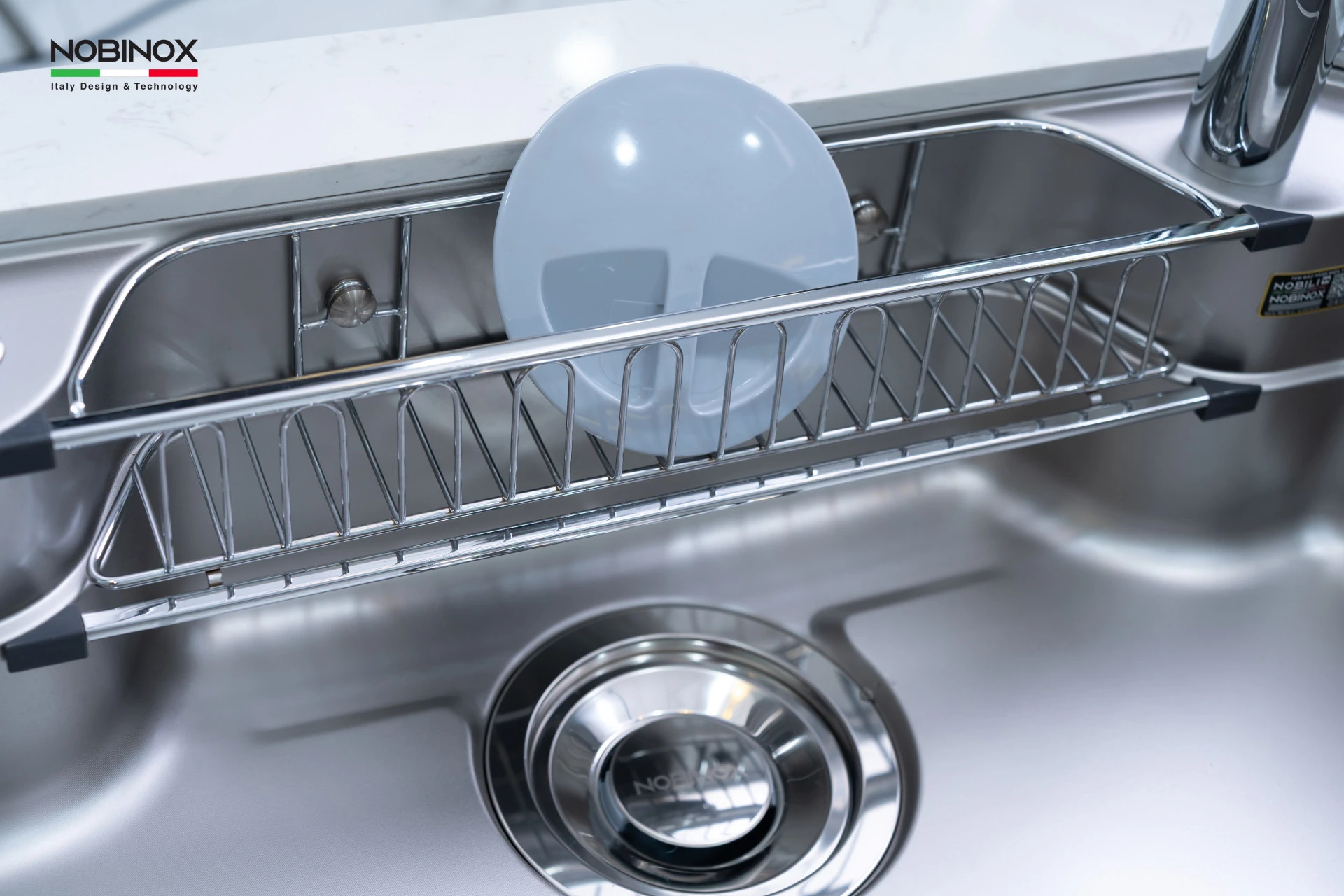Ảnh CHẬU RỬA BÁT 1 HỐ NOBINOX ARVO B180 5