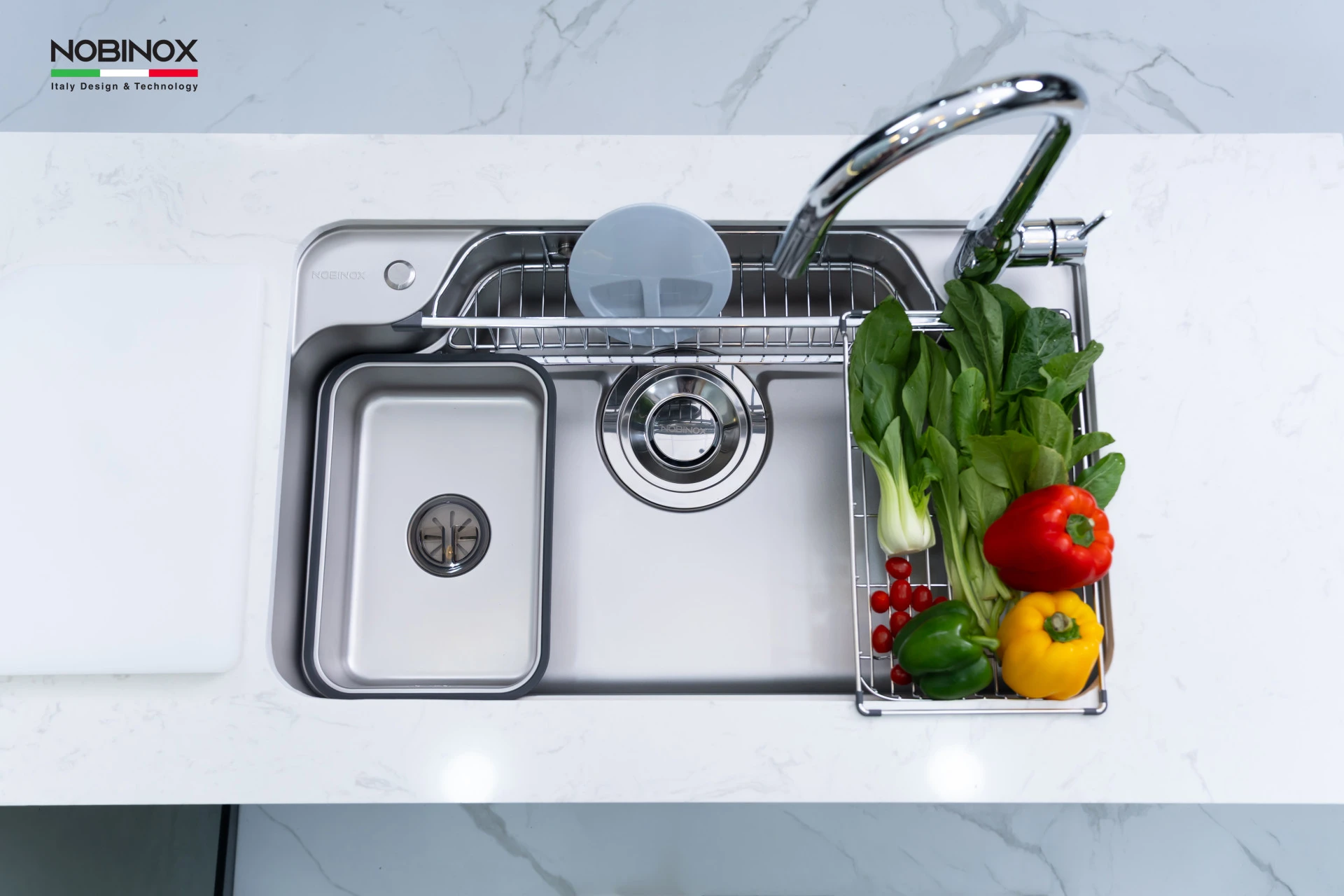 Ảnh CHẬU RỬA BÁT 1 HỐ NOBINOX ARVO B180 4