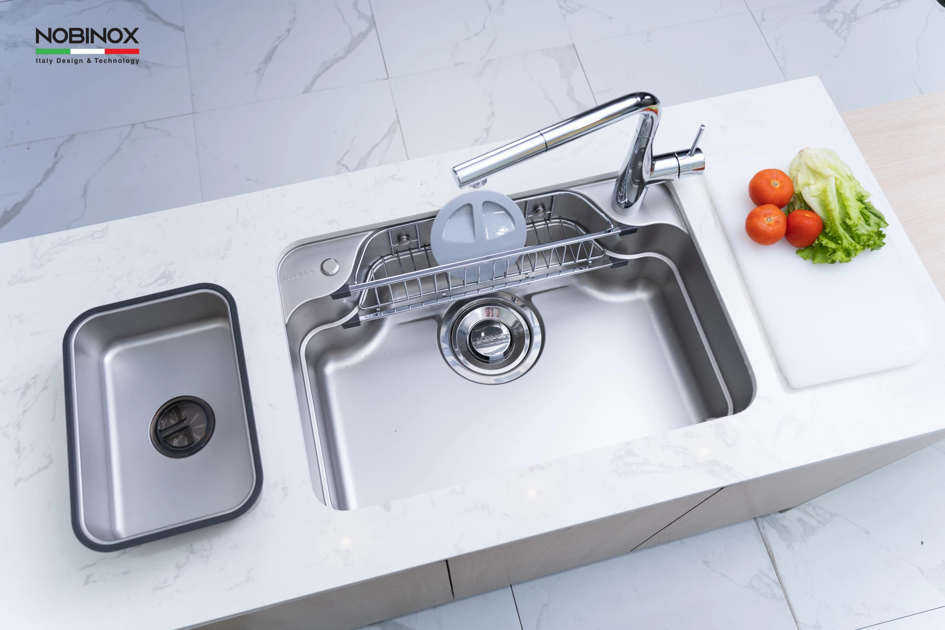 Ảnh CHẬU RỬA BÁT 1 HỐ NOBINOX ARVO B370 4