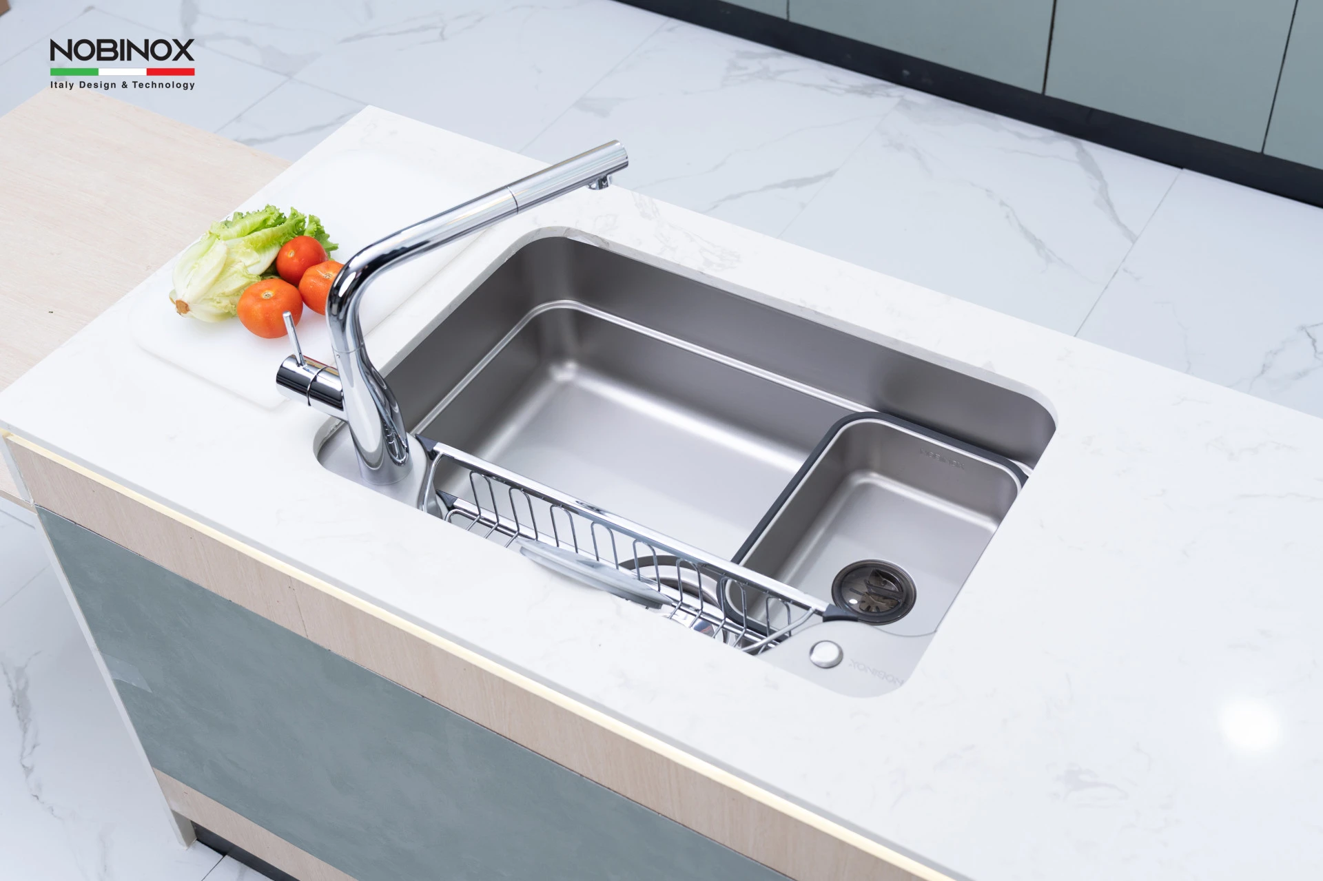 Ảnh CHẬU RỬA BÁT 1 HỐ NOBINOX LIKEN 770D 8