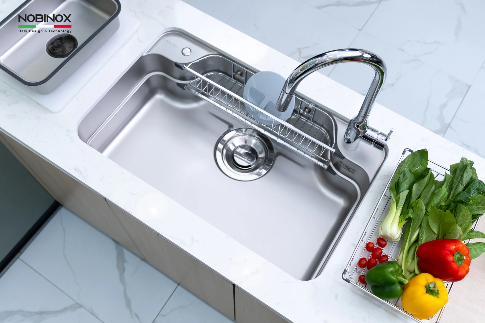 CHẬU RỬA BÁT 1 HỐ NOBINOX LIKEN NL790D - hover